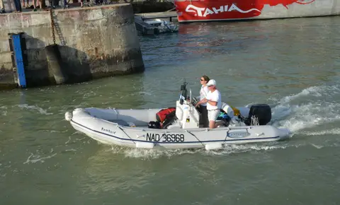 Representative photograph of a Bombard boat