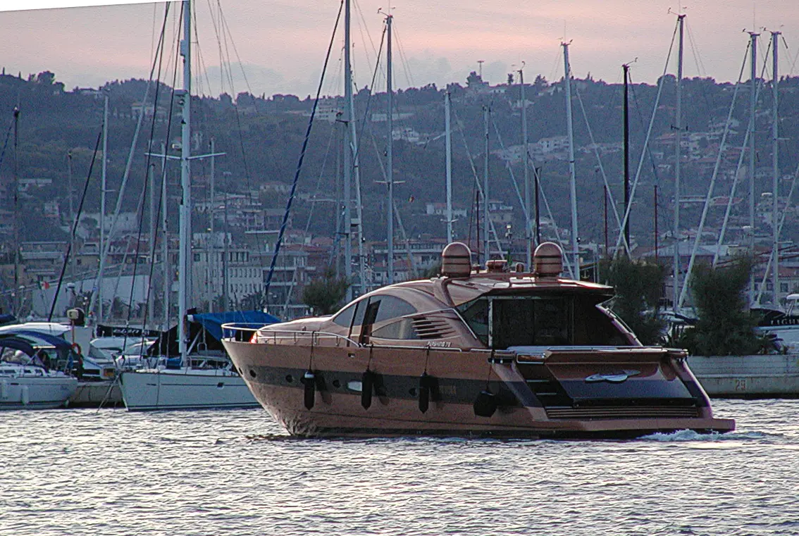 Representative photograph of a Pershing boat